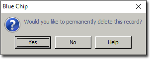 Permanently Delete prompt