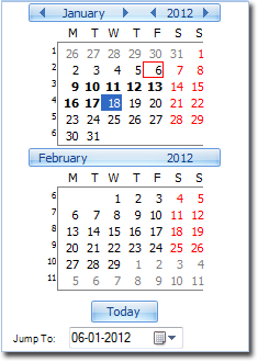 Example Calendar