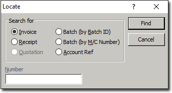 Locate panel